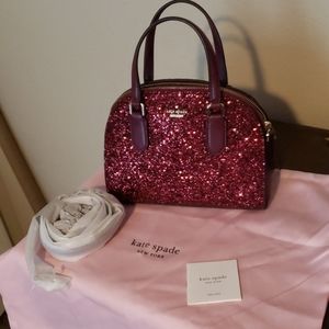 Laurel Way Glitter Mini Reiley- Deep Plum